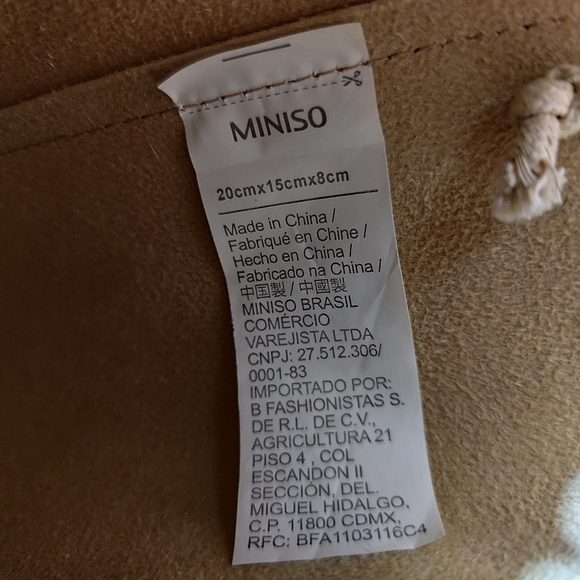 3/$25💙MINISO Drawstring Bucket Bag with Long Shoulder Strap - Picture 3 of 5